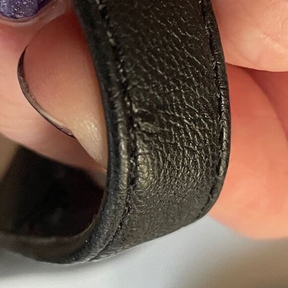 Anne Klein iFlex Black Pointed Toe Sling Back Flats Short Wedge Heels 7M - Picture 7 of 7